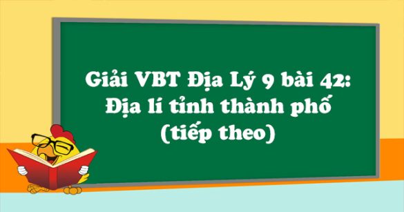 Giải VBT Địa Lý lớp 9 bài 42: Địa lí tỉnh thành phố (tiếp theo)