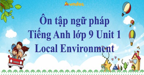 Ôn tập ngữ pháp Tiếng Anh lớp 9 Unit 1 Local Environment