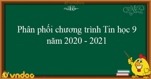 Phân phối chương trình Tin học 9 năm 2020 - 2021