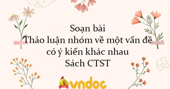 Soạn bài Thảo luận nhóm về một vấn đề có ý kiến khác nhau Sách CTST