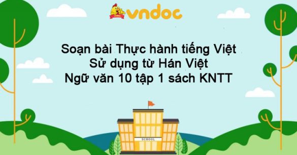 Soạn bài Thực hành tiếng Việt - Sử dụng từ Hán Việt Ngữ văn 10 tập 1 sách KNTT