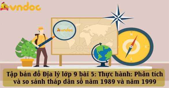 Tập bản đồ Địa 9 bài 5: Thực hành: Phân tích và so sánh tháp dân số năm 1989 và năm 1999