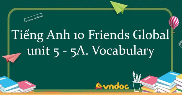 Tiếng Anh 10 unit 5 5A. Vocabulary