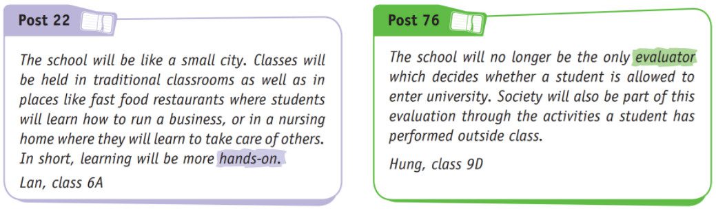 Tiếng Anh 9 Unit 11 Communication