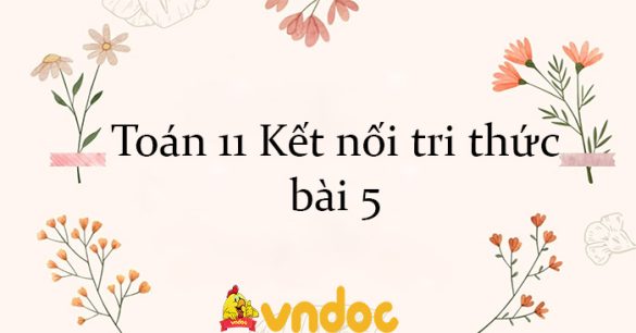 Toán 11 Kết nối tri thức bài 5