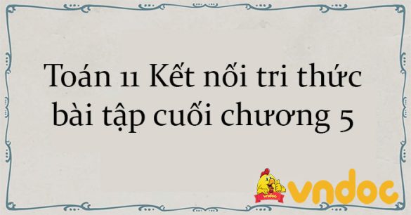 Toán 11 Kết nối tri thức bài tập cuối chương 5