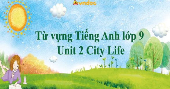 Từ vựng Tiếng Anh lớp 9 Unit 2 City Life