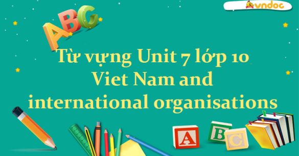 Từ vựng Unit 7 lớp 10 Viet Nam and international organisations