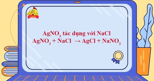 AgNO3 + NaCl → AgCl + NaNO3