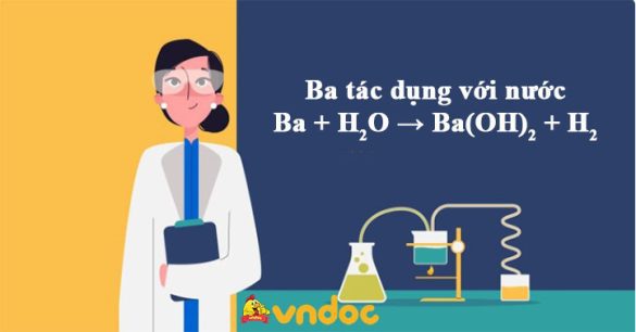 Ba + H2O → Ba(OH)2 + H2