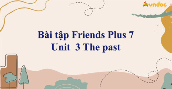 Bài tập Friends Plus 7 Unit 3 The past