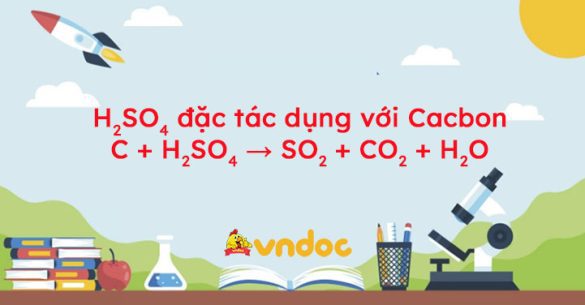 C + H2SO4 → SO2 + CO2 + H2O