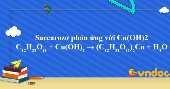 C12H22O11 + Cu(OH)2 → (C12H21O11)2Cu + H2O