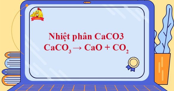 CaCO3 → CaO + CO2