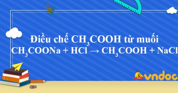 CH3COONa + HCl → CH3COOH + NaCl