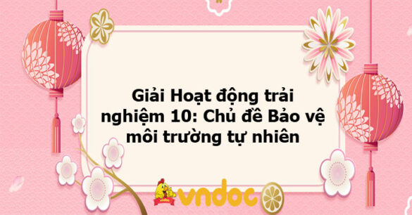 Giải Hoạt động trải nghiệm 10: Hoạt động 2 chủ đề 8 KNTT