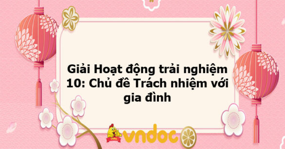 Giải Hoạt động trải nghiệm 10: Hoạt động 2 chủ đề 5 KNTT