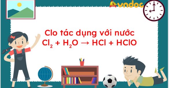 Cl2 + H2O ⇄ HCl + HClO