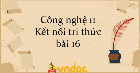 Công nghệ 11 Kết nối tri thức bài 16