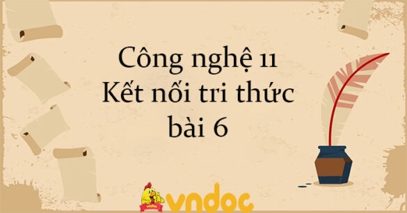 Công nghệ 11 Kết nối tri thức bài 6