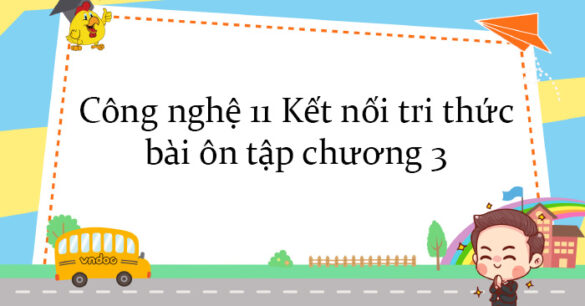 Công nghệ 11 Kết nối tri thức bài ôn tập chương 3