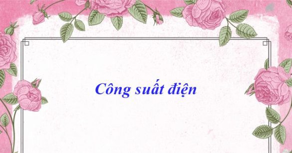 Công suất điện