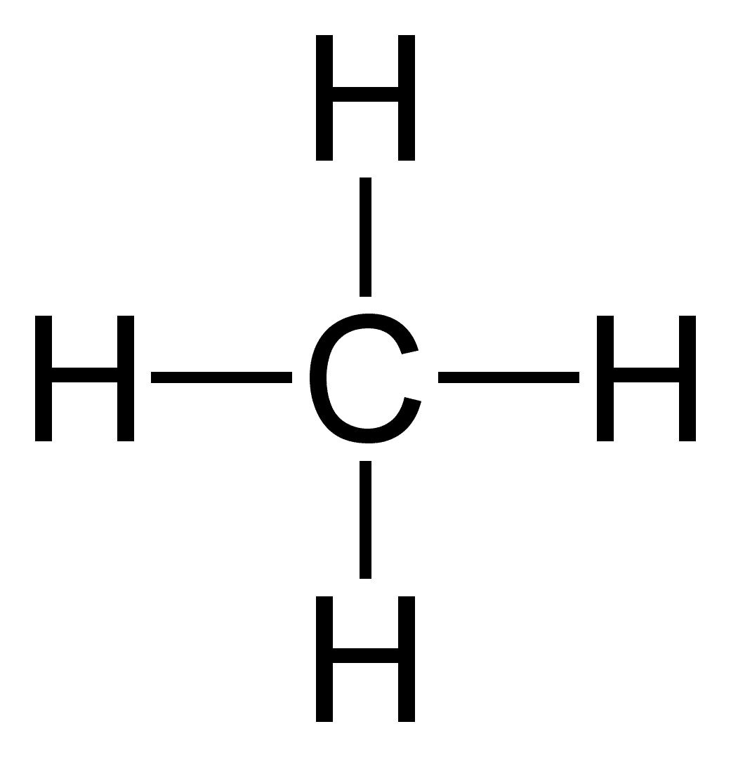 Công thức cấu tạo của metan