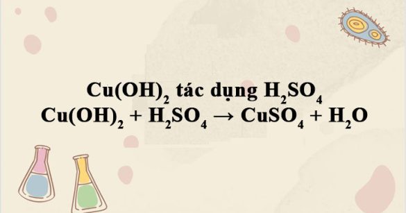 Cu(OH)2 + H2SO4 → CuSO4 + H2O