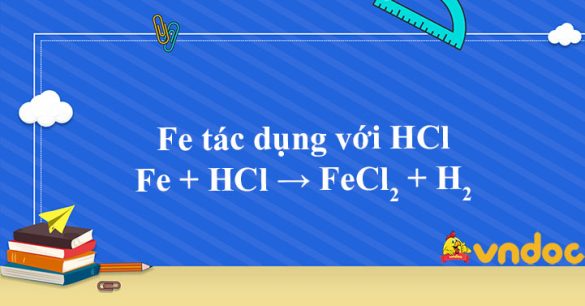 Fe + HCl → FeCl2 + H2