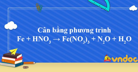 Fe + HNO3 → Fe(NO3)3 + N2O + H2O