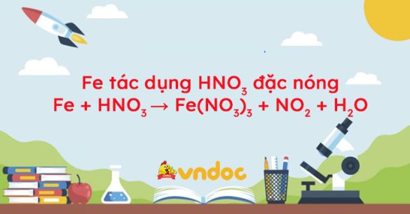 Fe + HNO3 → Fe(NO3)3 + NO2 + H2O