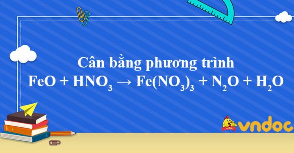 FeO + HNO3 → Fe(NO3)3 + N2O + H2O