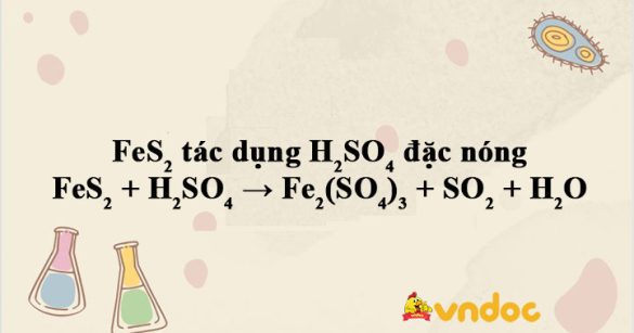 FeS2 + H2SO4 → Fe2(SO4)3 + SO2 + H2O