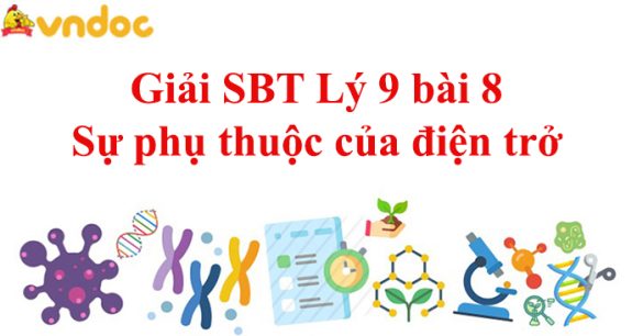 Giải SBT Lý 9 bài 8 Sự phụ thuộc của điện trở vào tiết diện dây dẫn