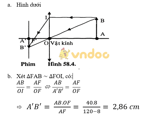 Giải bài tập SGK Vật lý lớp 9 bài 58: Tổng kết chương III : Quang học