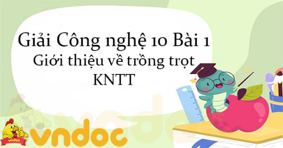 Giải Công nghệ 10 Bài 1: Giới thiệu về trồng trọt KNTT