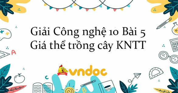 Giải Công nghệ 10 Bài 5: Giá thể trồng cây KNTT