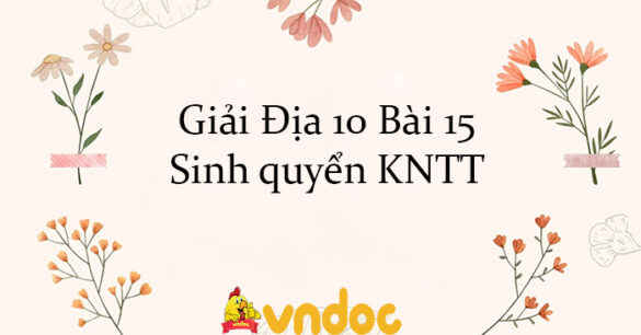 Giải Địa 10 Bài 15: Sinh quyển KNTT