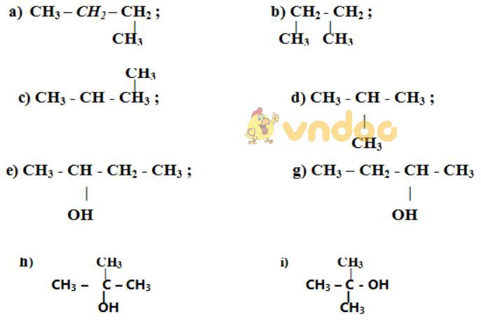 Giải Sách bài tập Hóa học 9 bài 35: Cấu tạo phân tử hợp chất hữu cơ