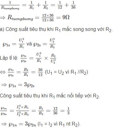 Giải bài tập SBT Vật lý lớp 9 bài 14: Bài tập về công suất điện và điện năng sử dụng