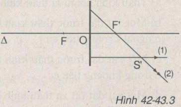 Giải bài tập SBT Vật lý lớp 9 bài 42 - 43: Thấu kính hội tụ - Ảnh của một vật tạo bởi thấu kính hội tụ