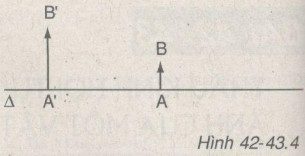 Giải bài tập SBT Vật lý lớp 9 bài 42 - 43: Thấu kính hội tụ - Ảnh của một vật tạo bởi thấu kính hội tụ