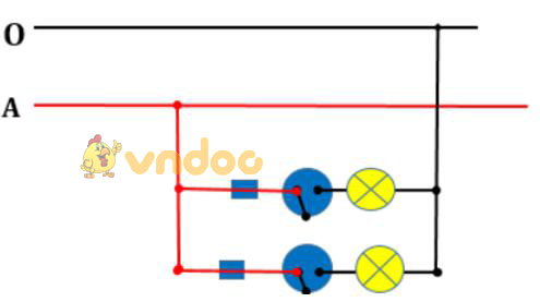 Giải vở bài tập Công nghệ 9 bài 8: Thực hành: Lắp mạch điện hai công tắc hai cực điều khiển hai đèn