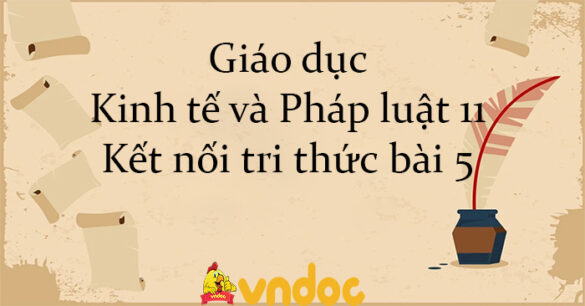 Giáo dục Kinh tế và Pháp luật 11 Kết nối tri thức bài 5