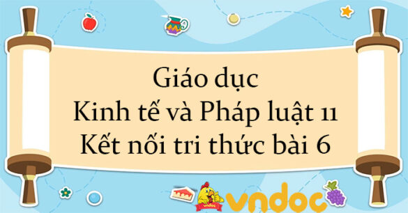 Giáo dục Kinh tế và Pháp luật 11 Kết nối tri thức bài 6