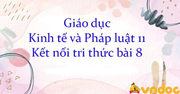 Giáo dục Kinh tế và Pháp luật 11 Kết nối tri thức bài 8