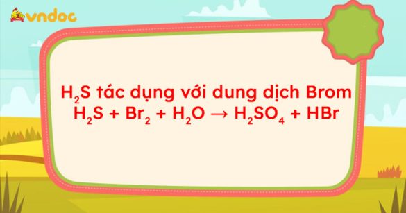 H2S + Br2 + H2O → H2SO4 + HBr