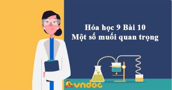 Hóa học 9 Bài 10: Một số muối quan trọng