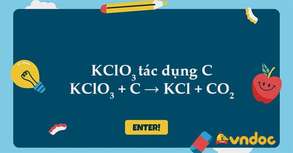 KClO3 + C → KCl + CO2