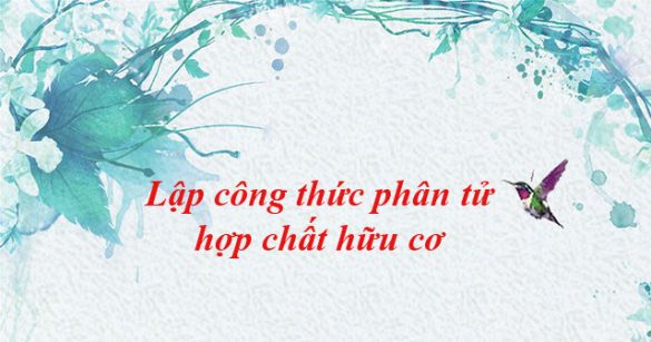 Lập công thức phân tử hợp chất hữu cơ